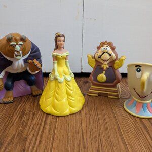 Vintage Pizza Hut Beauty and the Beast Hand Puppets